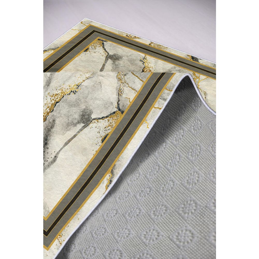 Sivi Hodnik Tepih W754 (100 x 200 cm) slika 2