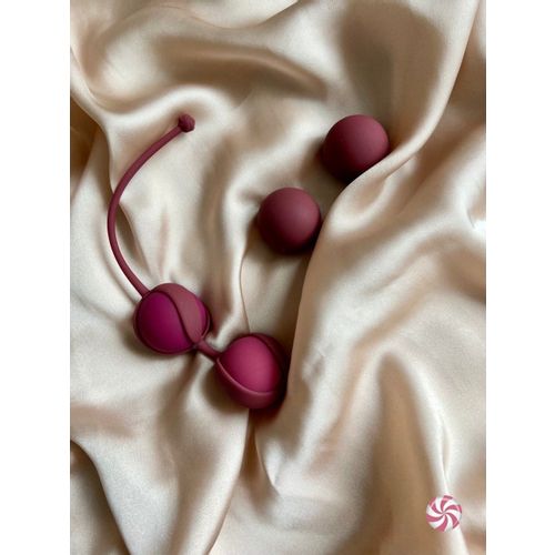 Vaginalne kuglice Lola games Set for Easy and Medium Level Love Story Valkyrie Wine Red slika 4