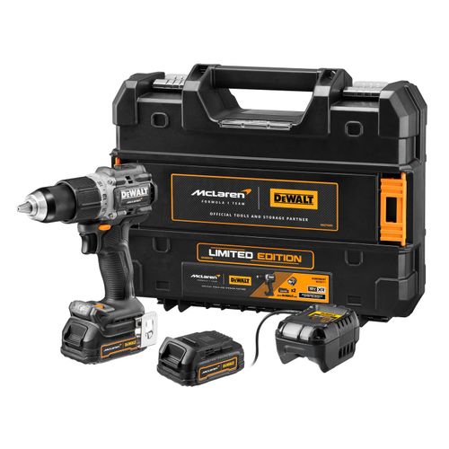 Dewalt DCD85ME2GT AKU XR UDARNA BUŠILICA 18V 2X1, 7Ah TSTAK McLaren F1 slika 2