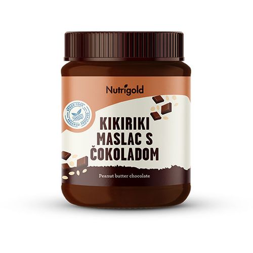 Nutrigold Kikiriki maslac s čokoladom 250g  slika 1