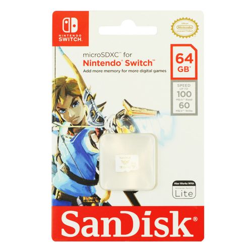 SanDisk microSDXC 64GB za Nintendo Switch, brzina čitanja do 100MB/s, pisanja 60MB/s, U3, C10, A1, UHS-1 slika 2