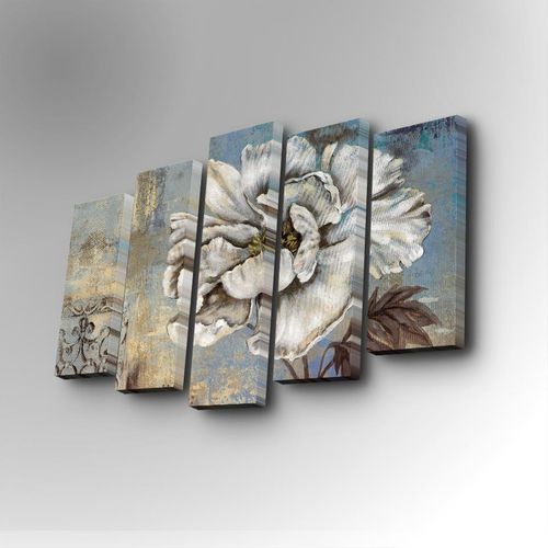 5PUC-011 Multicolor Decorative Canvas Painting (5 Pieces) slika 1