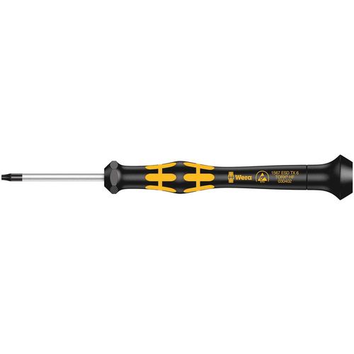 1567 TORX® HF Kraftform Mikro odvijač s funkcijom držanja, TX 6 x 40 mm Wera 1567 ESD Micro  Torx odvijač Veličina T 6 Duljina oštrice: 40 mm slika 1