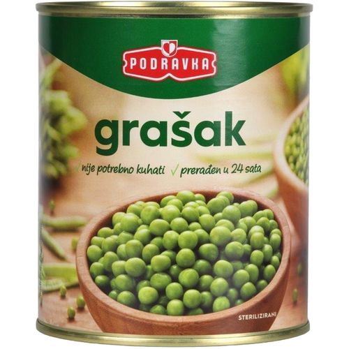 Podravka grašak limenka 850 g  slika 1