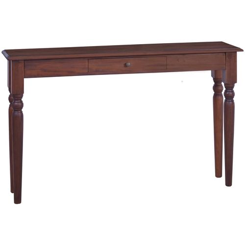 Konzolni stol klasični smeđi 120 cm od masivnog drva mahagonija slika 10