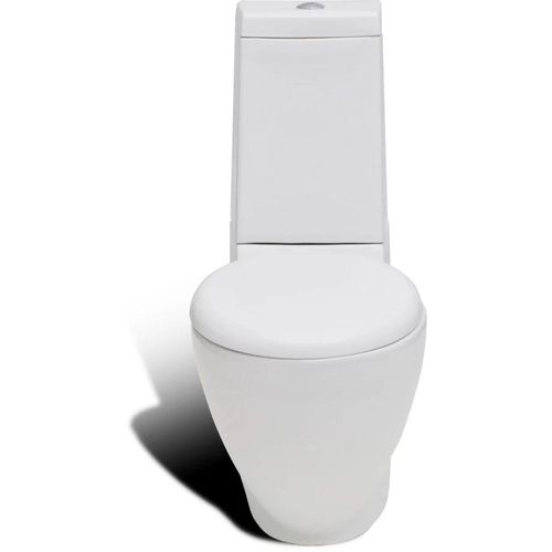 Keramička toaletna školjka sa stražnjim protokom vode bijela slika 3