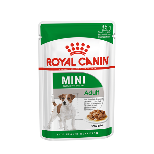 ROYAL CANIN SHN Mini adult vrećica za psa, potpuna hrana za odrasle pse malih pasmina (od 1 do 10 kg) od 10 mjeseci do 12 godina starosti, 12x85 g slika 1