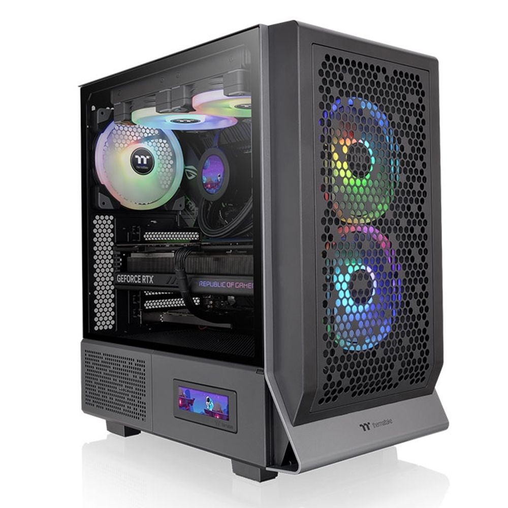 Thermaltake Ceres 300 TG ARGBMid tower case, tempered glass2x CT140 ARGB fans, 1x CT140 fan slika 1