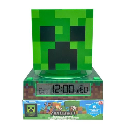 Minecraft 3D lamp with alarm clock slika 1