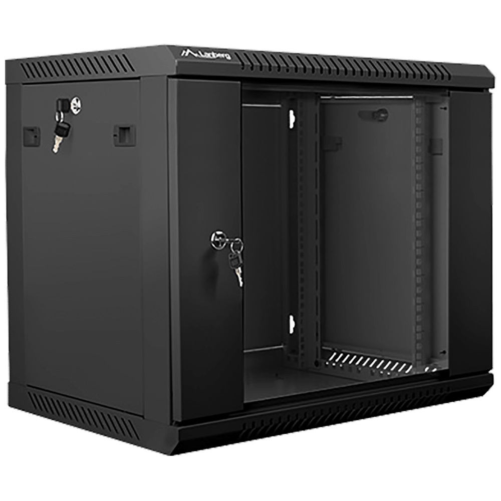 Lanberg Rack Ormar, 600 / 507 / 450 mm - RACK CABINET 9U, 19", Black slika 1
