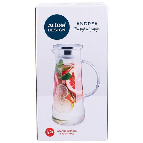 Altom Design termo-stakleni vrč s dvostrukim stijenkama s poklopcem Andrea 1200 ml - 0103009136 slika 5