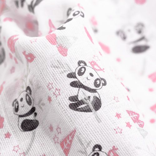 Tetra pelene Interbaby Panda Roza 80x80 - 3 kom slika 10