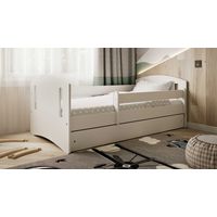 Drveni dječji krevet Classic 2 s ladicom - bijeli - 160*80cm