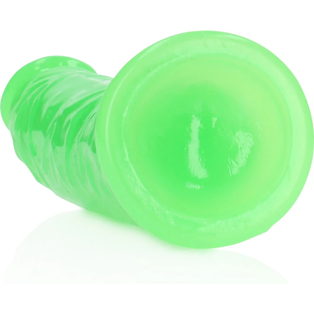 RealRock by Shots Tanki realistični dildo s vakuumskom čašicom - Sjaj u tami - 6'' / 15,5 cm slika 5