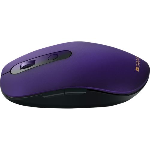 CANYON MW-9 2 in 1 Wireless optical mouse with 6 buttons, DPI 800/1000/1200/1500, 2 mode(BT/ 2.4GHz), Battery AA*1pcs, Violet, silent switch for right/left keys, 65.4*112.25*32.3mm, 0.092kg slika 4