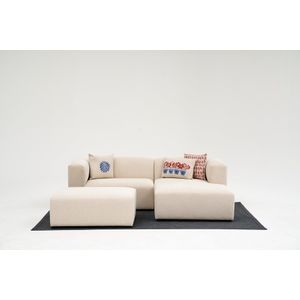 Atelier Del Sofa Kutna garnitura, Linden Mini Right - Cream