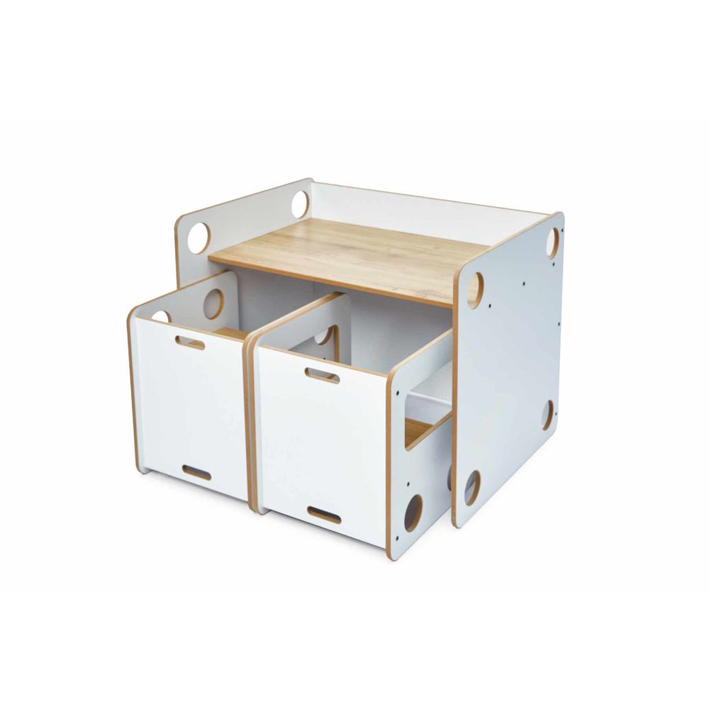 Set stola za djecu Goldfinch 2, boje: bijela, prirodna slika 17
