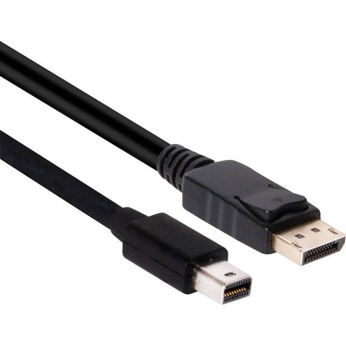 club3D Mini-DisplayPort / DisplayPort adapterski kabel Mini DisplayPort utikač, DisplayPort utikač 2.00 m crna CAC-2163 vatrostalan DisplayPort kabel slika 1