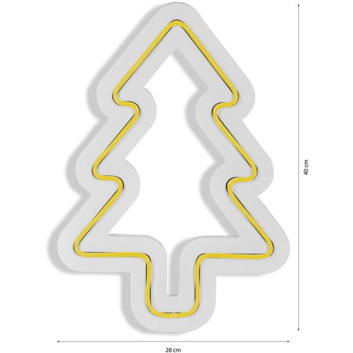 Wallity Ukrasna plastična LED rasvjeta, Christmas Pine - Yellow slika 8