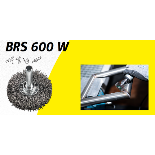 K.Szczotka diskasta četka 60mm s osovinom BRS600W, valoviti nehrđajući čelik slika 1