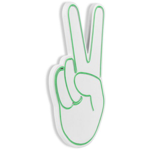 Wallity Ukrasna plastična LED rasvjeta, Victory Sign - Green slika 16