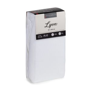 Elastični čaršav Vitapur Lyon - beli 90x190 cm