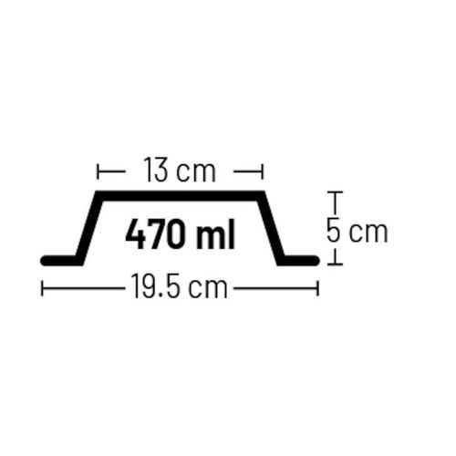 Protuklizna posuda od nehrđajućeg čelika, fi 13 cm, 470 ml slika 2