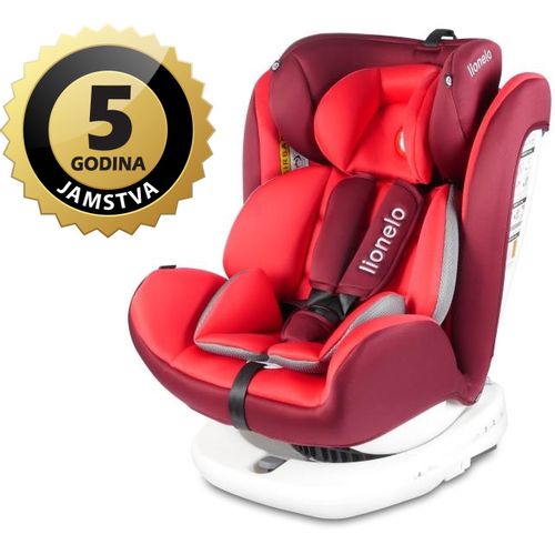 Lionelo autosjedalica Bastiaan, 360st ISOFIX, 0-36Kg, crvena, 5g JAMSTVA slika 1