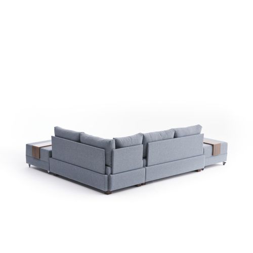 Atelier Del Sofa Kutna garnitura na razvlačenje, Plava, Fly Right - Blue slika 8