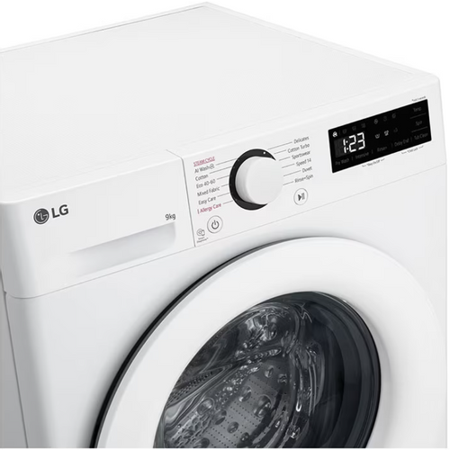 LG F4WR509SWW Veš mašina, 9kg, 1400rpm, Inverter DirectDrive, AI DD™ tehnologija, Dubina 56.5 cm slika 3