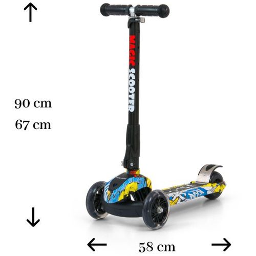 Milly Mally romobil na 3 kotača Scooter Magic grafiti slika 2