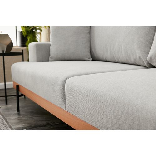 Atelier Del Sofa Kutna garnitura, Sivo, Liva Right - Grey slika 7