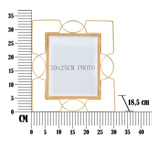 Mauro Ferretti Metalni okvir glam u cm 30,5x18,5x33,6 (veličina fotografije 20x25) slika 6