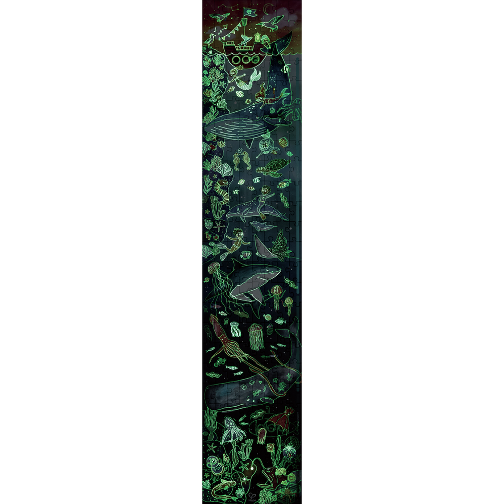 Hape Drvena slagalica koja svijetli u mraku Ocean Life Puzzle E1634A, 150cm slika 4