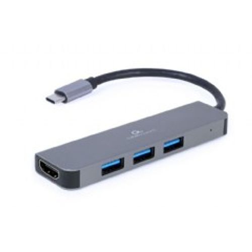 Gembird A-CM-COMBO2-01 USB Type-C 2-in-1 multi-port adapter (Hub + HDMI) slika 1