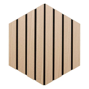 Atmosphera dekorativni zidni panel set 3/1 colva 30 x 26 cm hexagon light wood, mdf