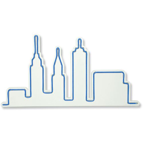Wallity Ukrasna plastična LED rasvjeta, City Skyline - Blue slika 4