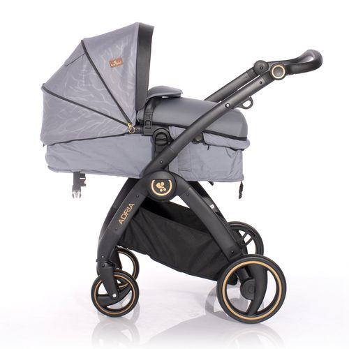 LORELLI ADRIA Kolica Grey 2u1 SET: Košara + Putna Torba + Zimska Navlaka (do 15 kg) slika 3