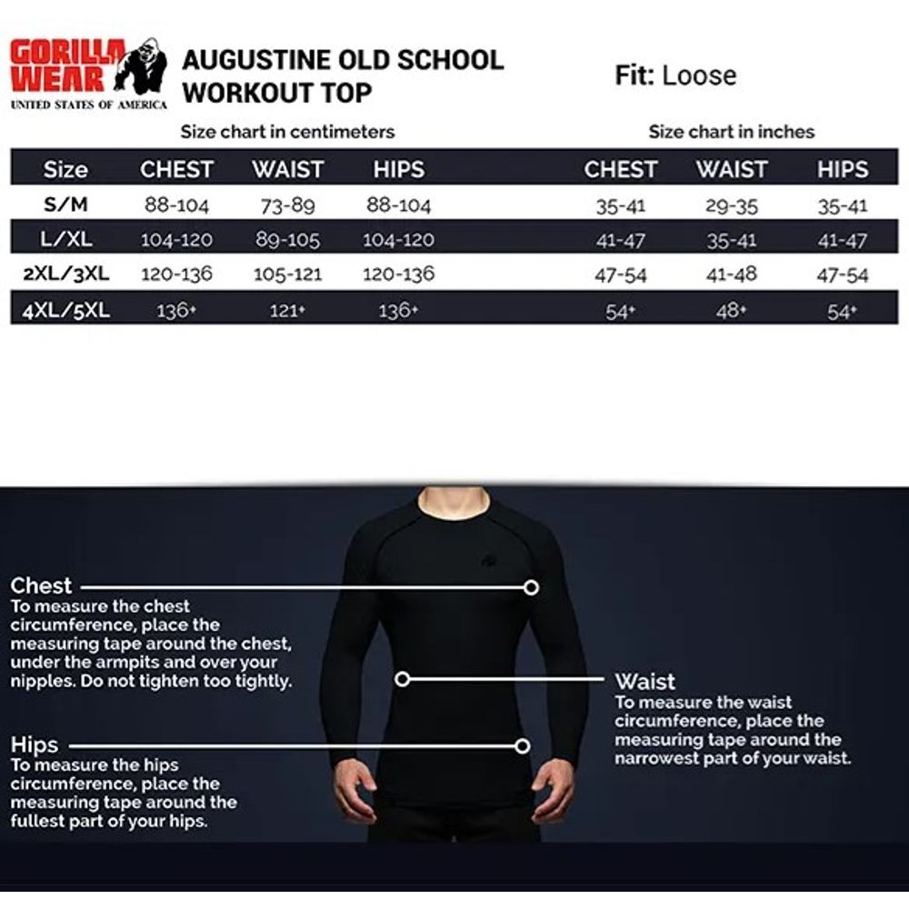 Gorilla Wear AUGUSTINE Old School Trening set, Crni slika 5
