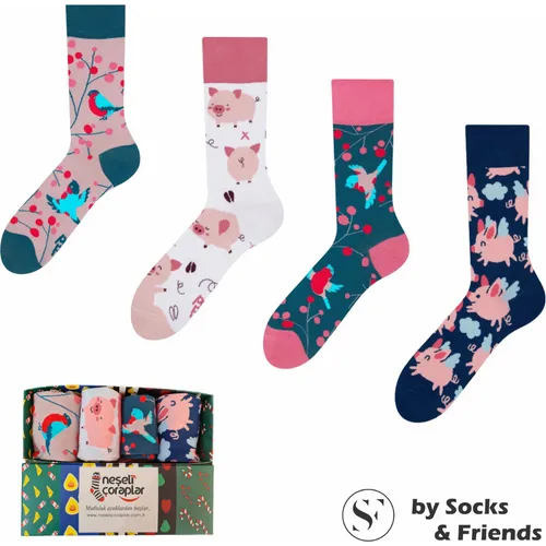 Socks & Friends Set Čarapa 4/1 Piggy and Twitty slika 2
