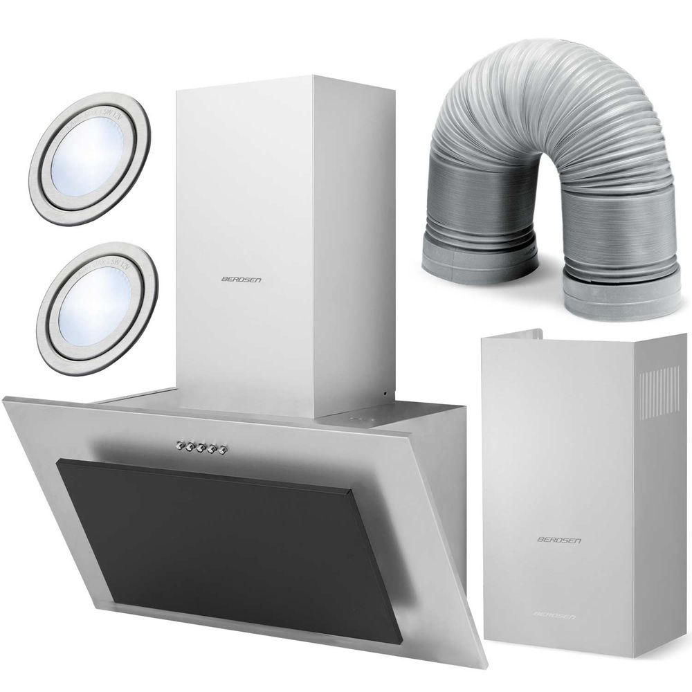 Dimnjačka napa 60 cm Inox + crna BT-209 slika 1
