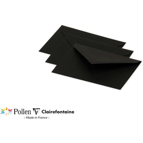 Clairefontaine kuverte Pollen 75x100mm 120gr crne 1/20 slika 1