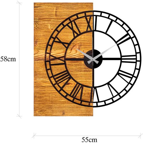 Wallity Ukrasni drveni zidni sat, Wooden Clock 10 slika 7