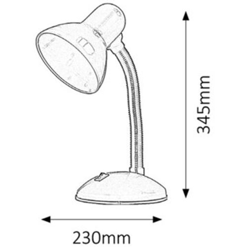 Rabalux Dylan stona lampa E27 max 40W rose slika 3