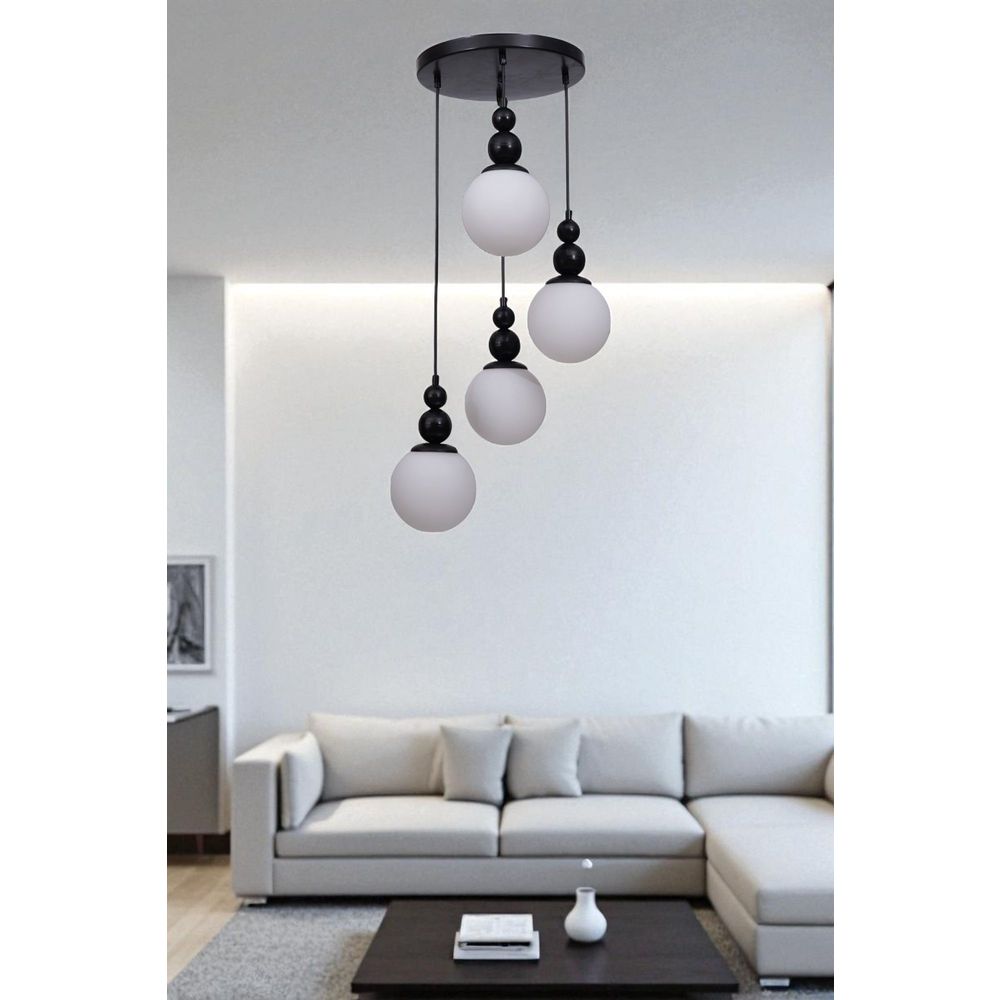 Opviq Luster 713, Bijela, Crna slika 1