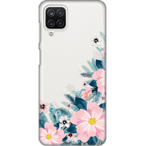 Torbica Silikonska Print Skin za Samsung A125F Galaxy A12 Bright Flowers slika 1