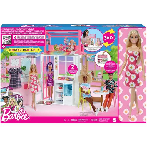 Barbie kuća s lutkom HHY40 slika 1