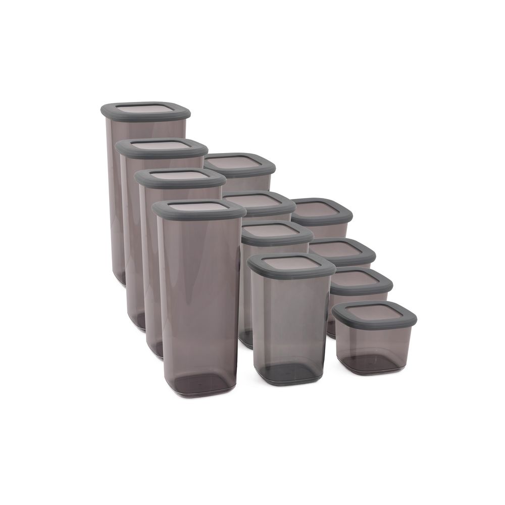 Set Kutija za Skladištenje Antracit BNMPOLYAS12-51217 (12 Komada) slika 3