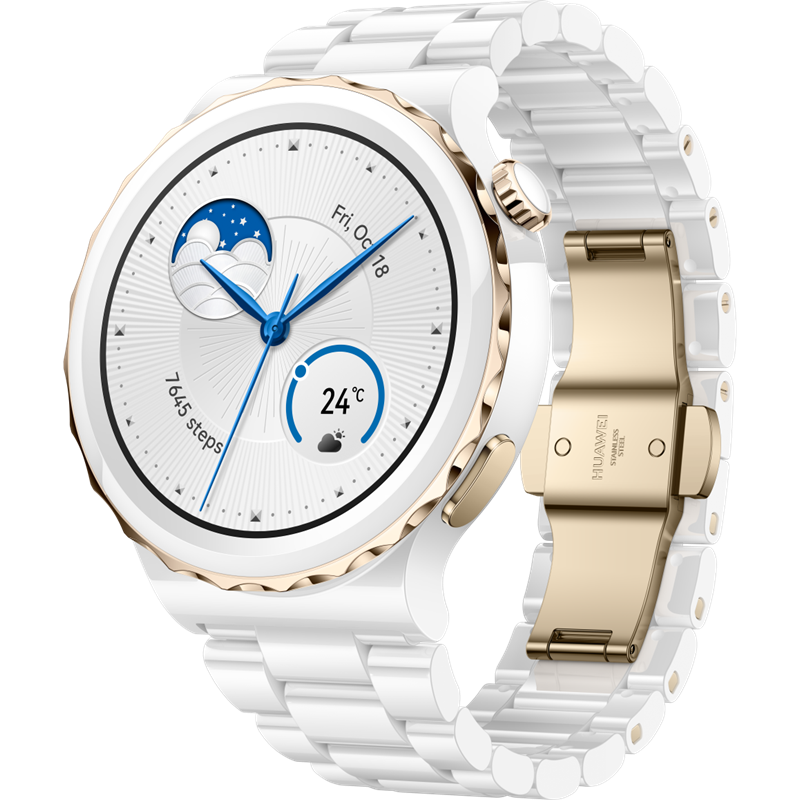 Huawei Huawei Watch GT 3 Pro 43mm, Ceramic White Strap image