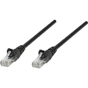 Intellinet 320764 RJ45 mrežni kabel, Patch kabel cat 5e U/UTP 3.00 m crna  1 St.